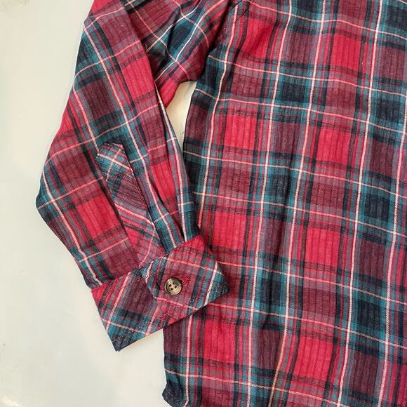 NWT Me & Henry 5/6Y Red & Blue Plaid Atwood Shirt - Picture 2 of 5